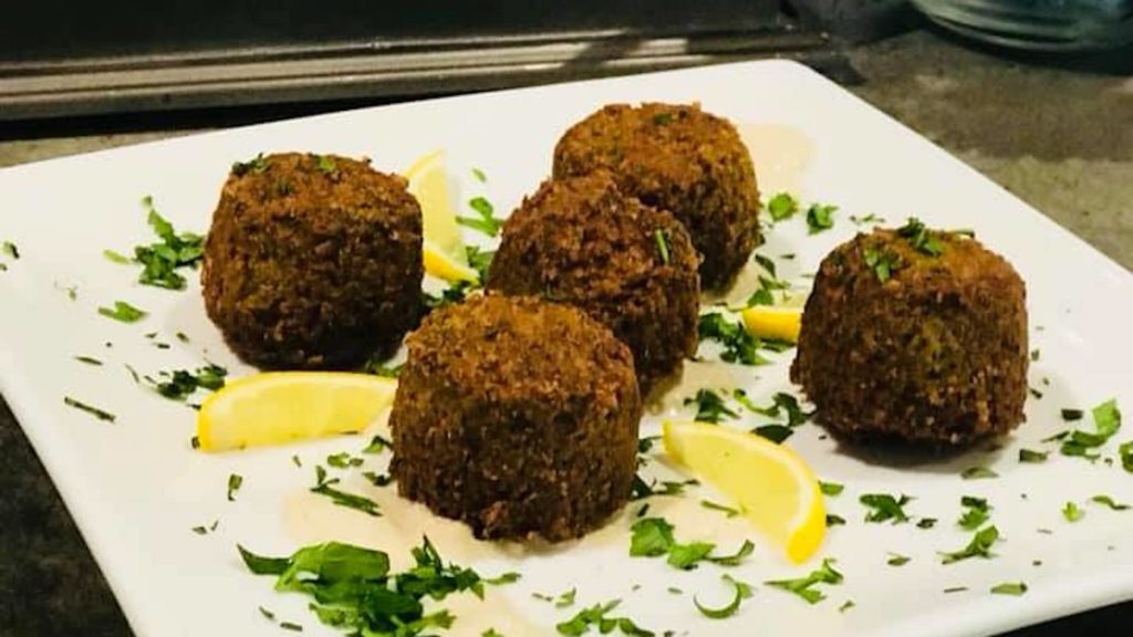 Plate of falafel from Mio's Grill & Cafe in downtown St. Pete