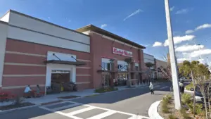 Exterior photo of Lucky's Market in St. Petersburg.