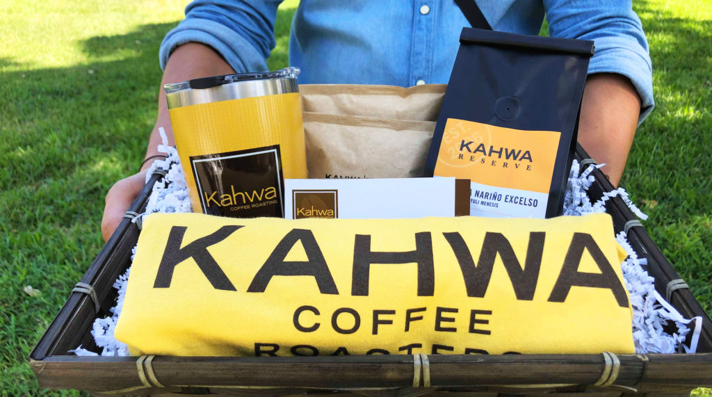 Photo of a Kahwa Coffee gift basket