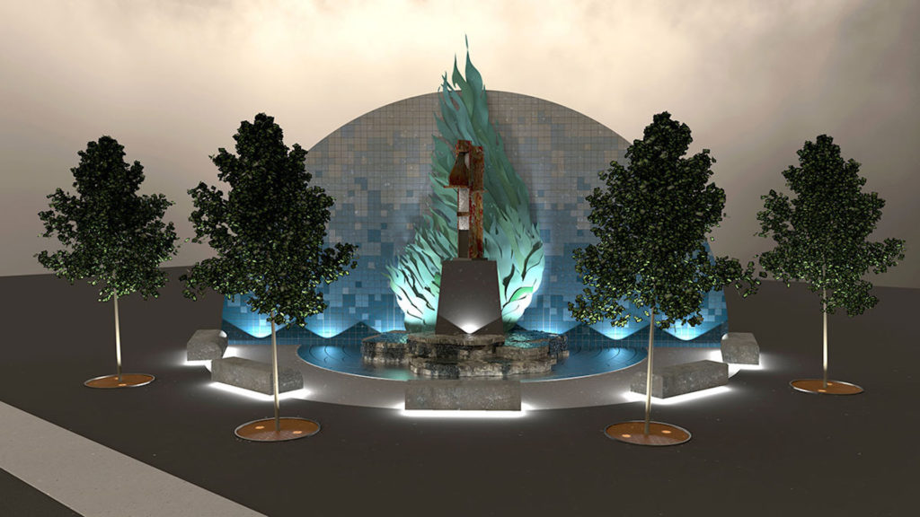 Rendering of Rise St. Pete monument
