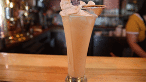 Tall pumpkin pie milkshake