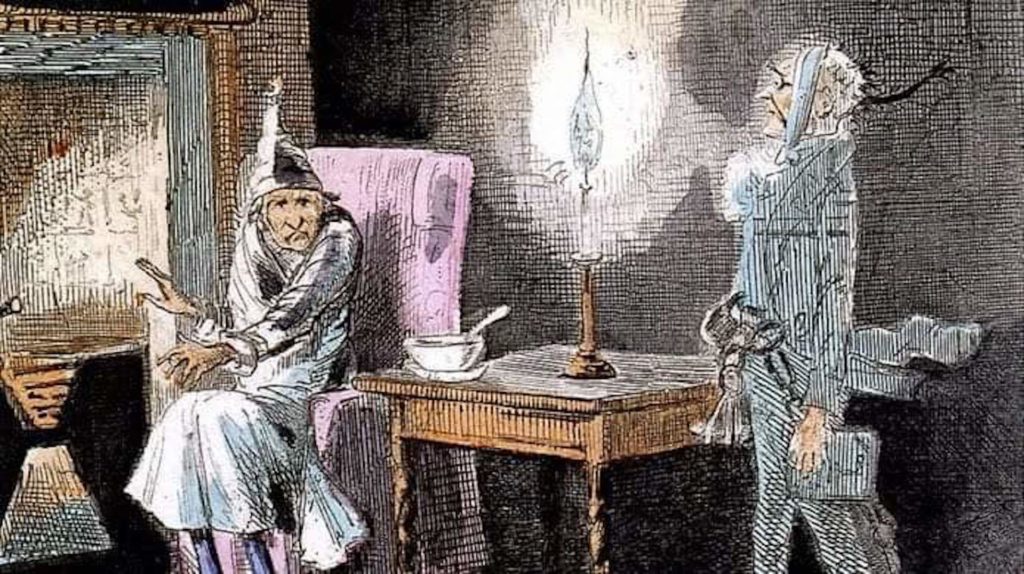 Illustration of Charles Dickens' "A Christmas Carol"