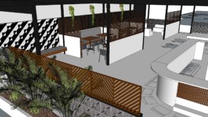 Rendering of a restaurant and bar in St. Pete