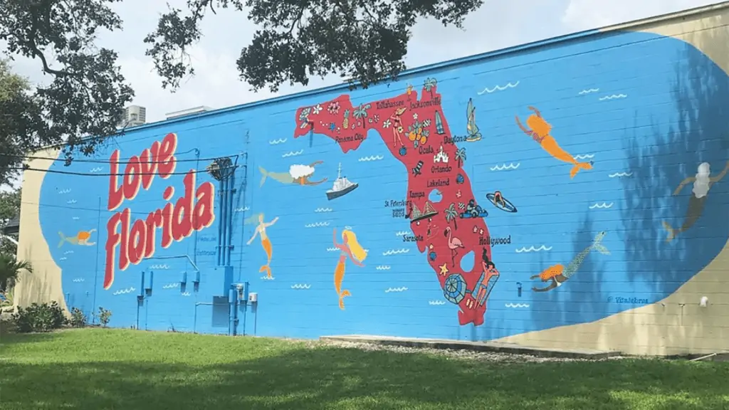 Image of Love Florida mural