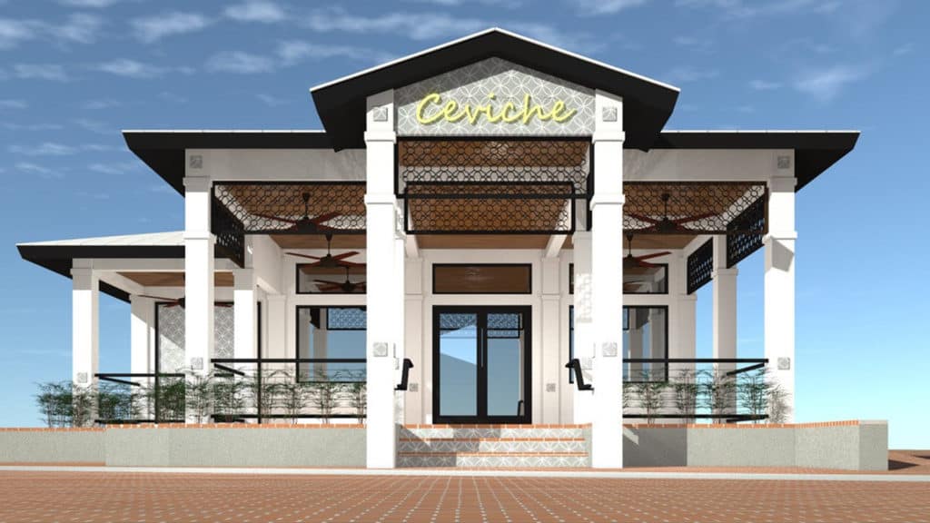Image of Ceviche Restaurant's renovation rendering