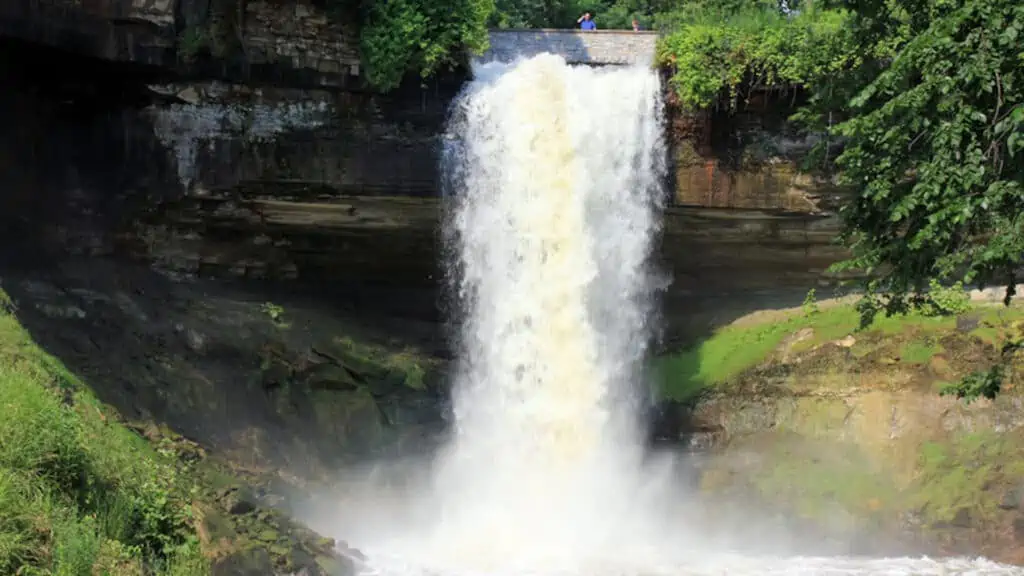 53 foot waterfall in Minneapolis