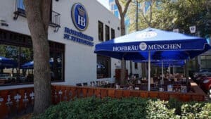 Exterior of HofBrauhaus in downtown st pete