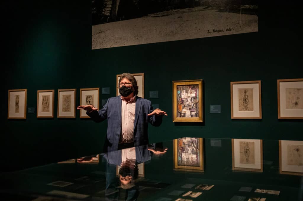 Dalí museum staff gives a tour about their new exhibit Picasso and the Allure of the South