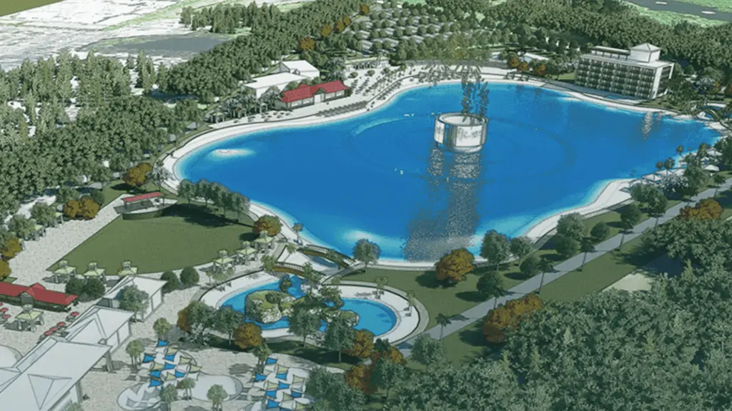 Rendering of the park