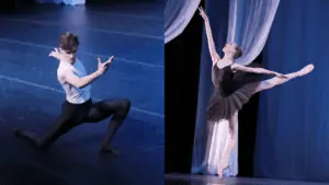 Two ballet dancers at The Mahaffey