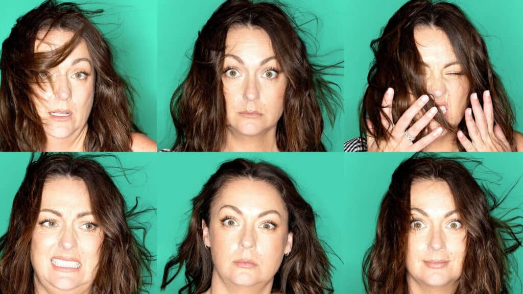 A collage of Celeste Barber headshots