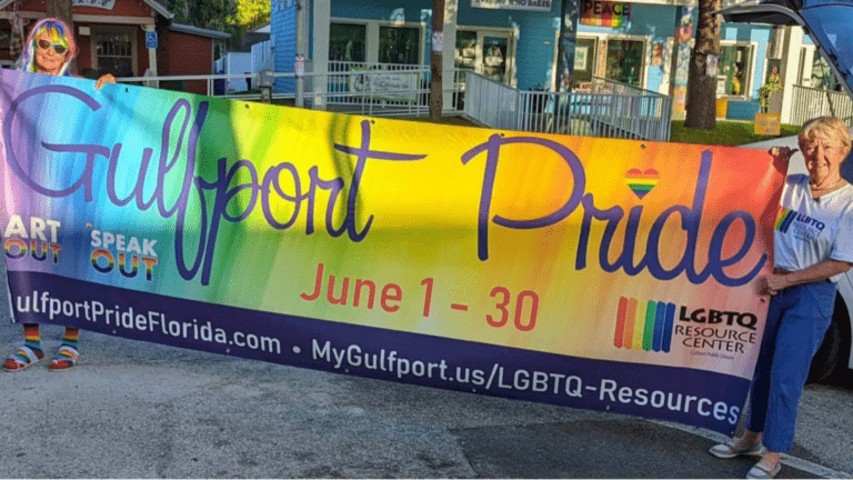 Unveiling of the Gulfport Pride banner