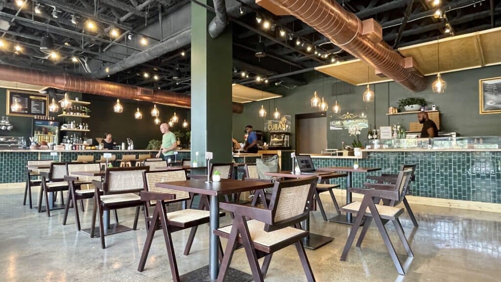 The interior of Edge Eatery