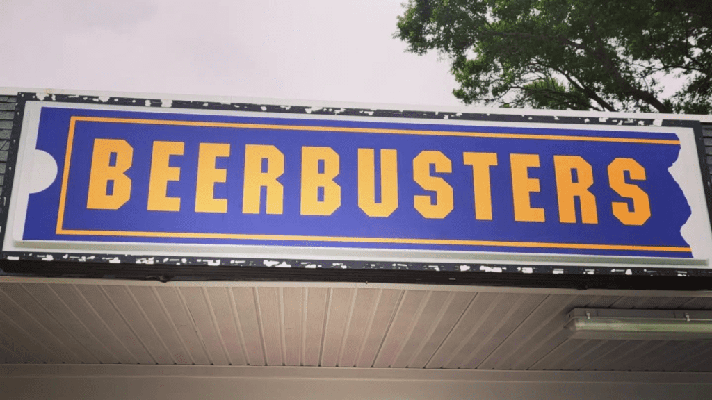 The Beerbusters sign