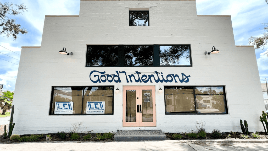 The exterior of Good Intentions