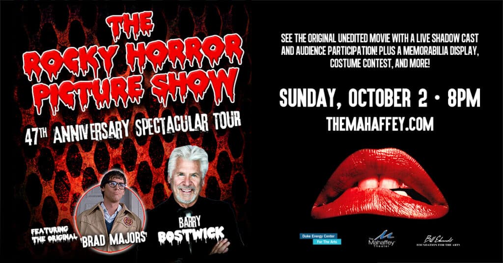 Rocky Horror Picture Show October 2 at 8pm at the mahaffey