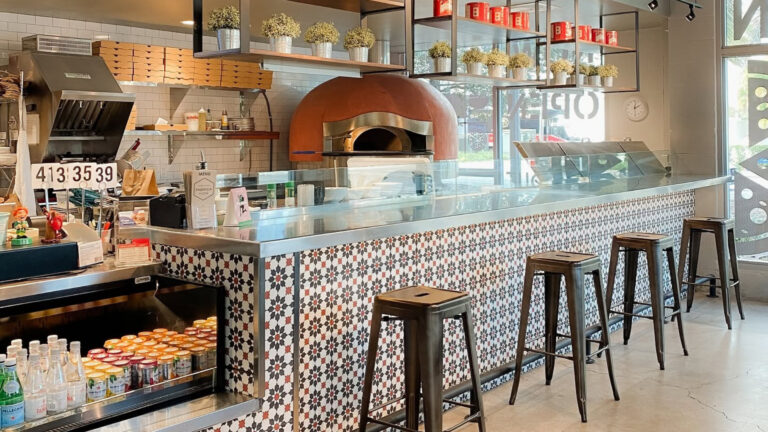 The interior of Fabrica pizza in St. Pete