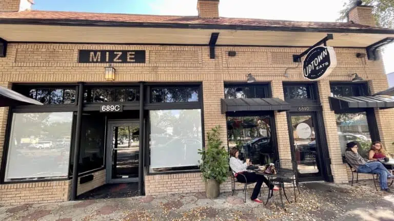 The exterior of MIZE and Uptown Eats