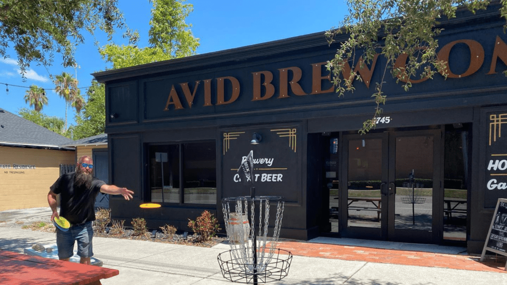 The exterior of Avid Brew Company