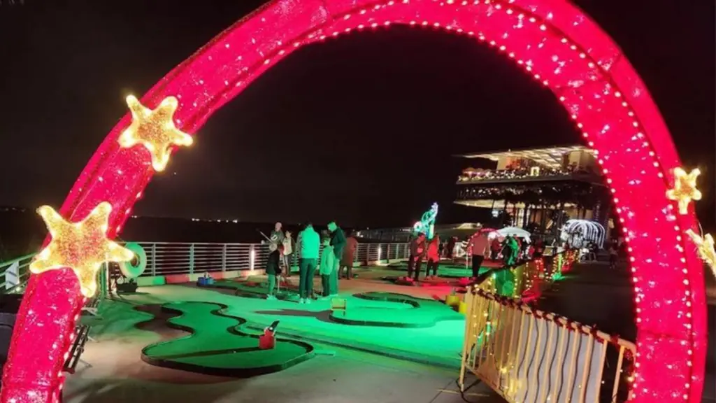 The St. Pete Pier turned into a putt putt course