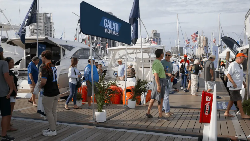 Attendees at the St. Pete Boat Show