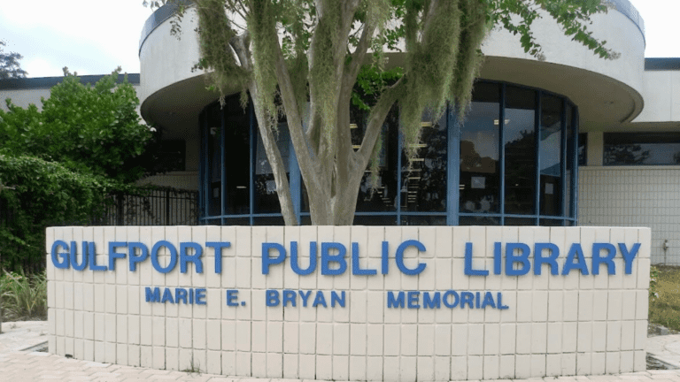 The exterior of Gulfport Public Library