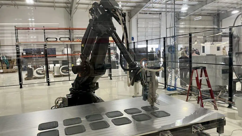 A robot printing furniture at Haddy in St. Pete