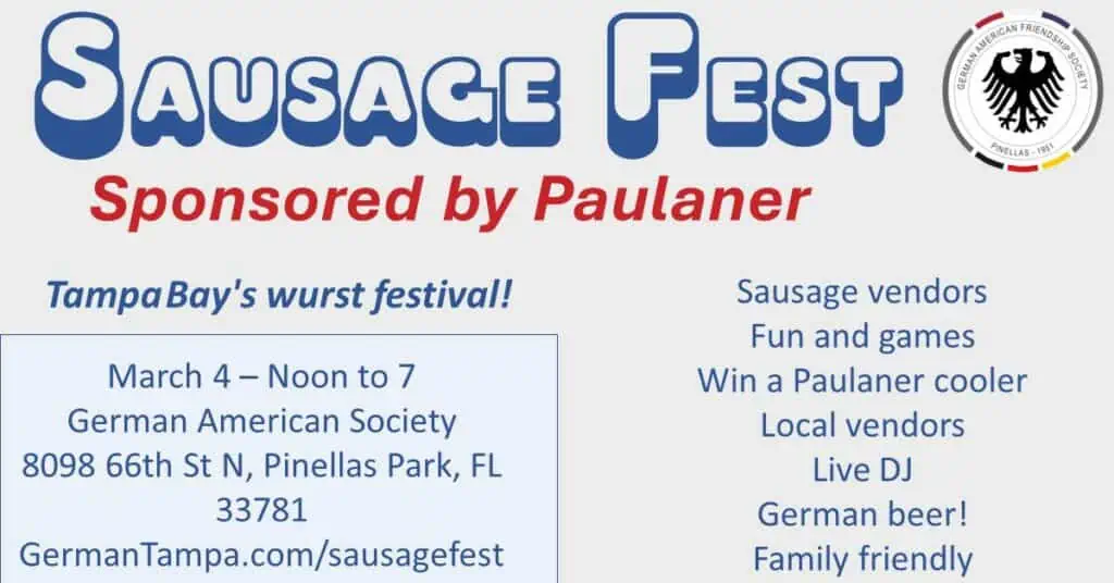 Sausage Fest at The German American Society of Pinellas County