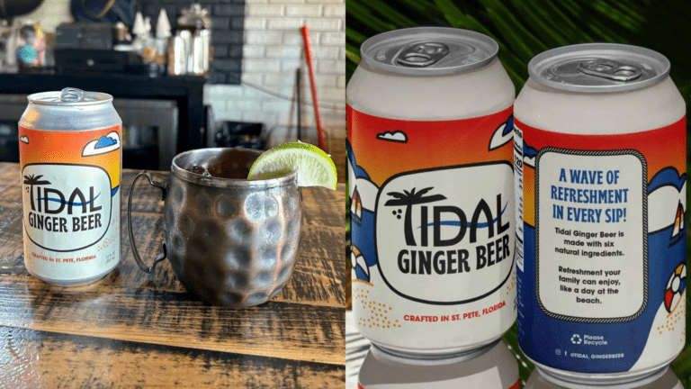 Cans of ginger beer