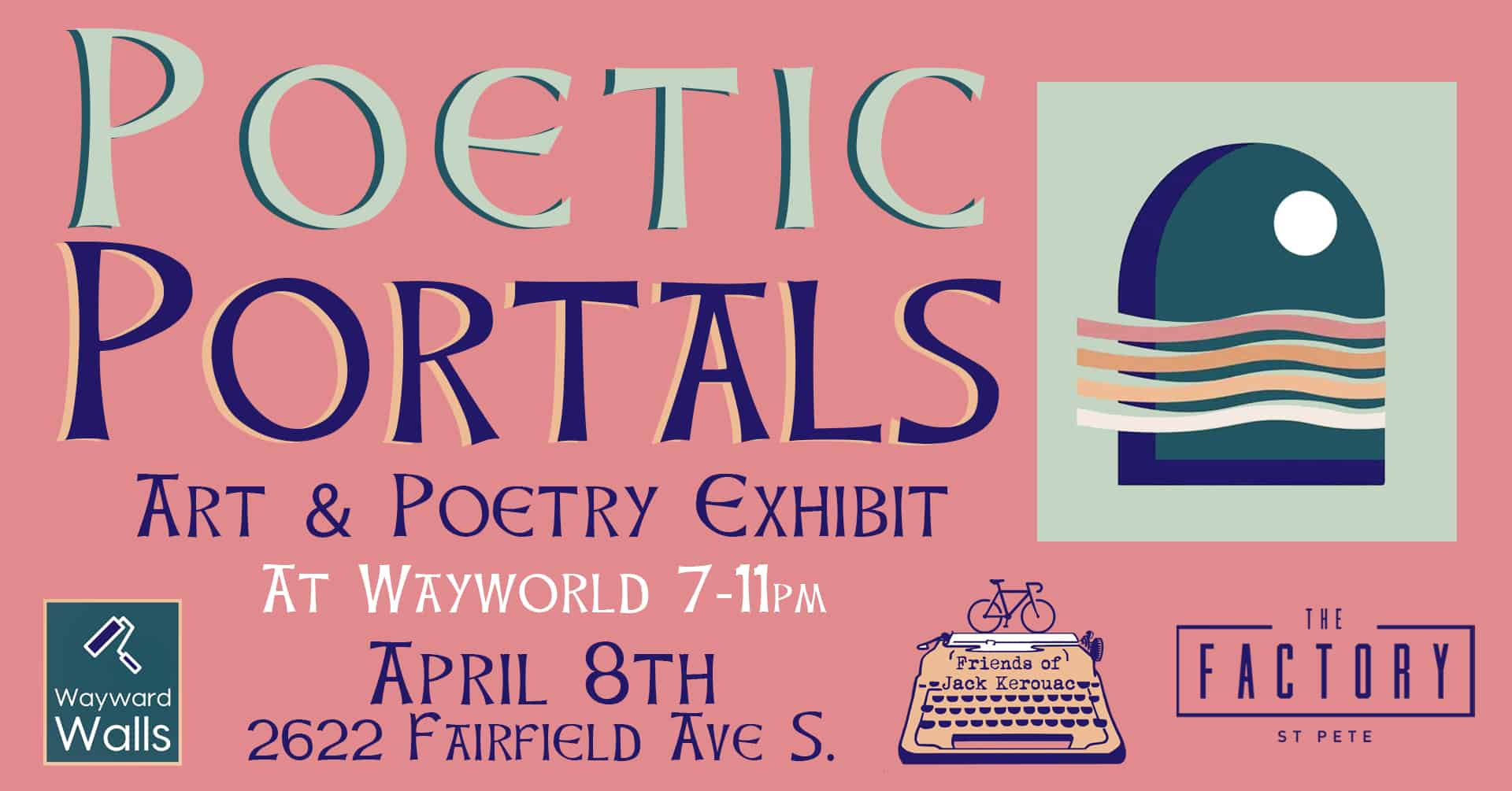Poetic Portals: Art & Poetry Exhibit at Wayworld