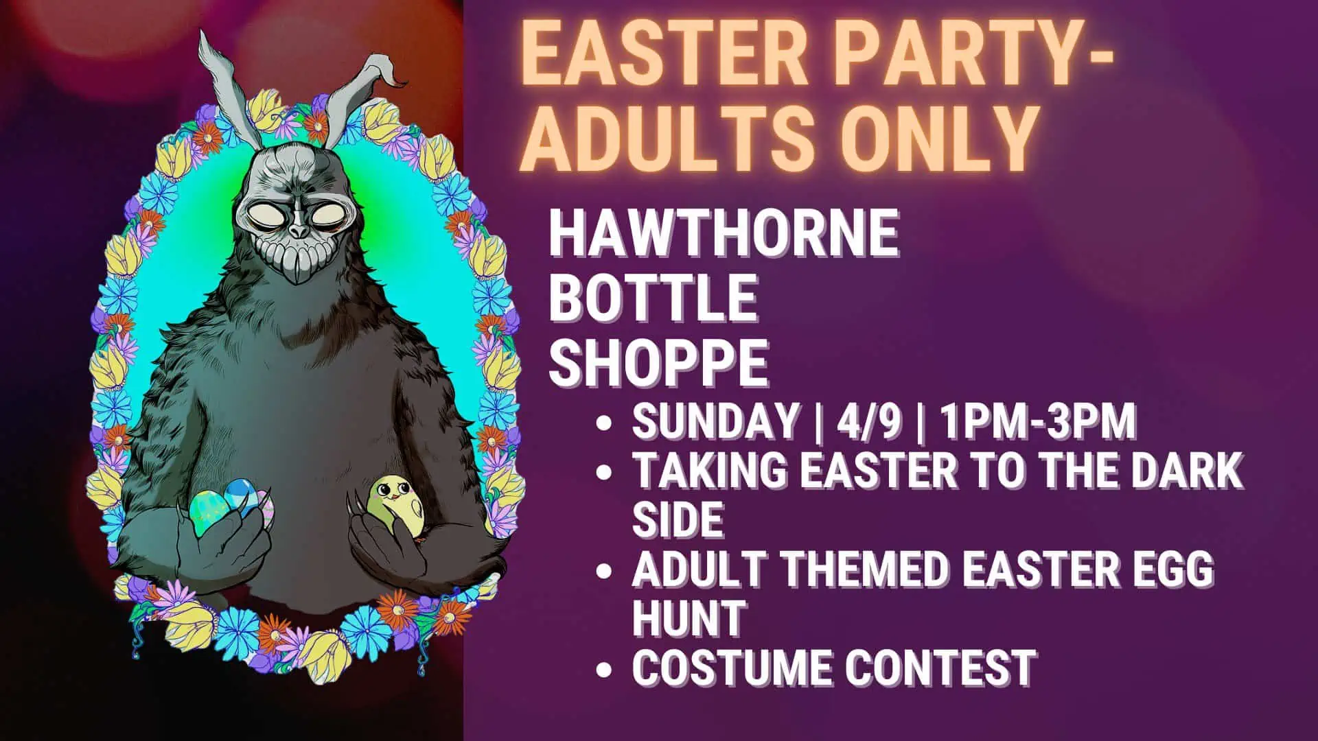 Adults-only Easter party at Hawthorne Bottle Shoppe