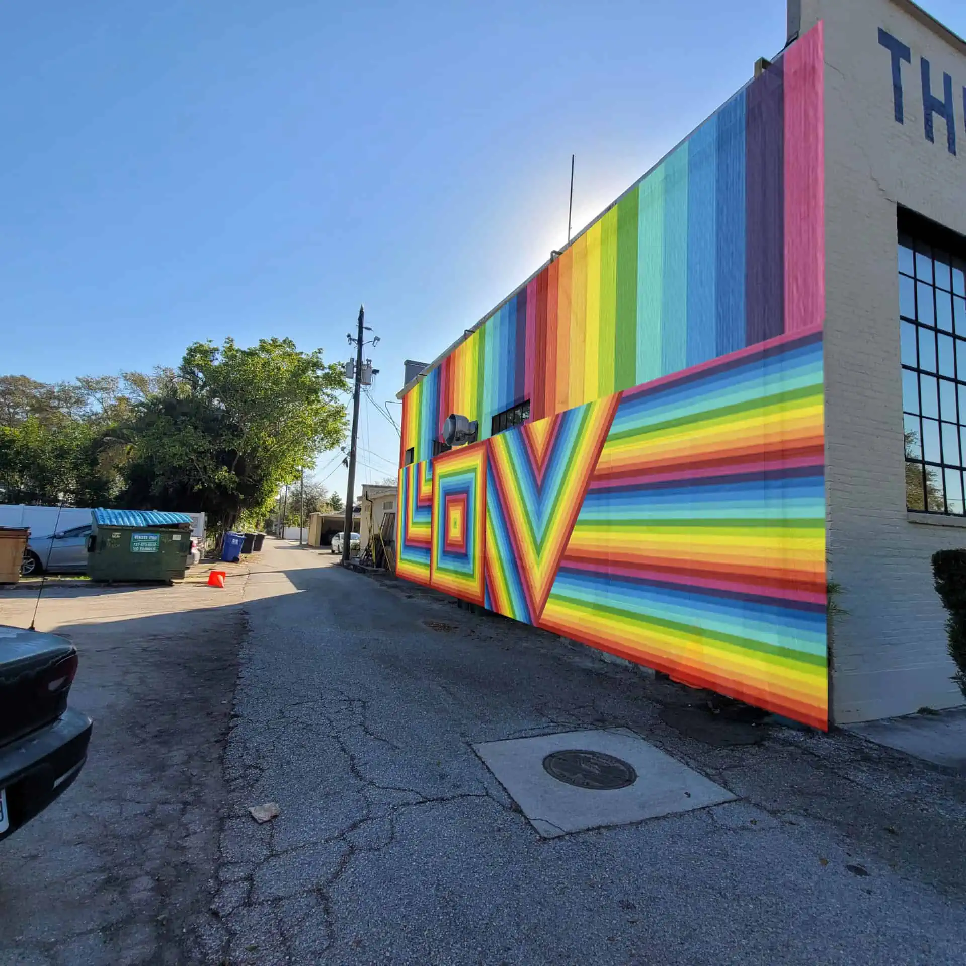 New LOVE mural at Body Electric Yoga