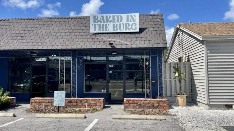 The exterior of Baked in the Burg
