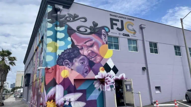The exterior of CASA Family Justice Center