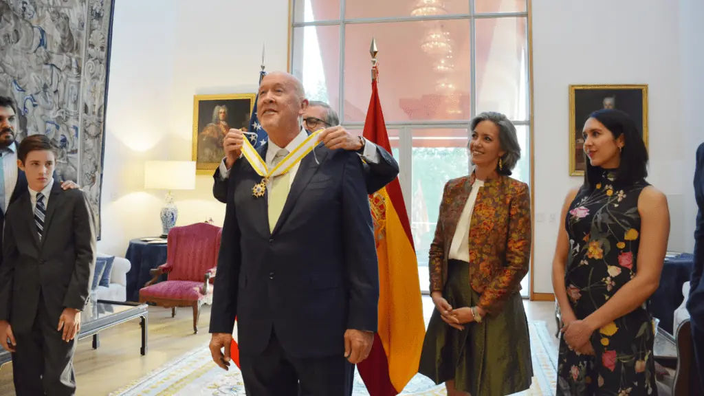 The Dali's director being honored by Spain