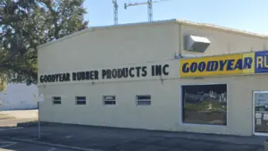 The exterior of the former Goodyear Rubber headquarters