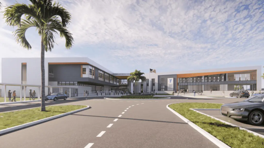 A rendering of the new YMCA Partnership Middle School