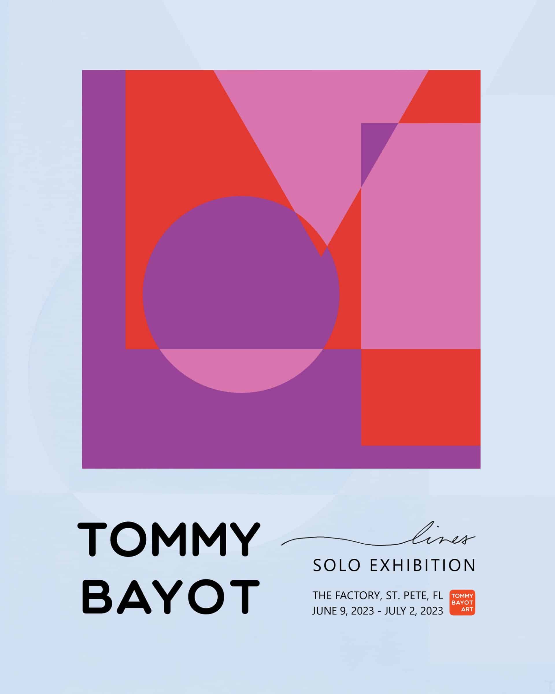 Lines, a solo exhibition of Filipino-American artist, Tommy Bayot