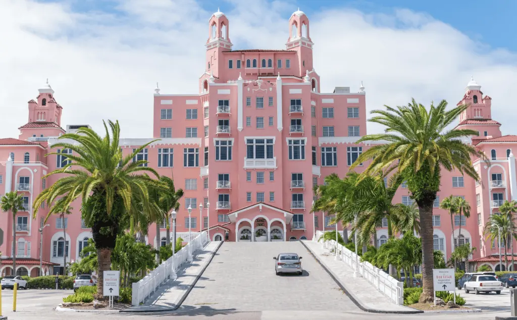 The historic Don Cesar Hotel