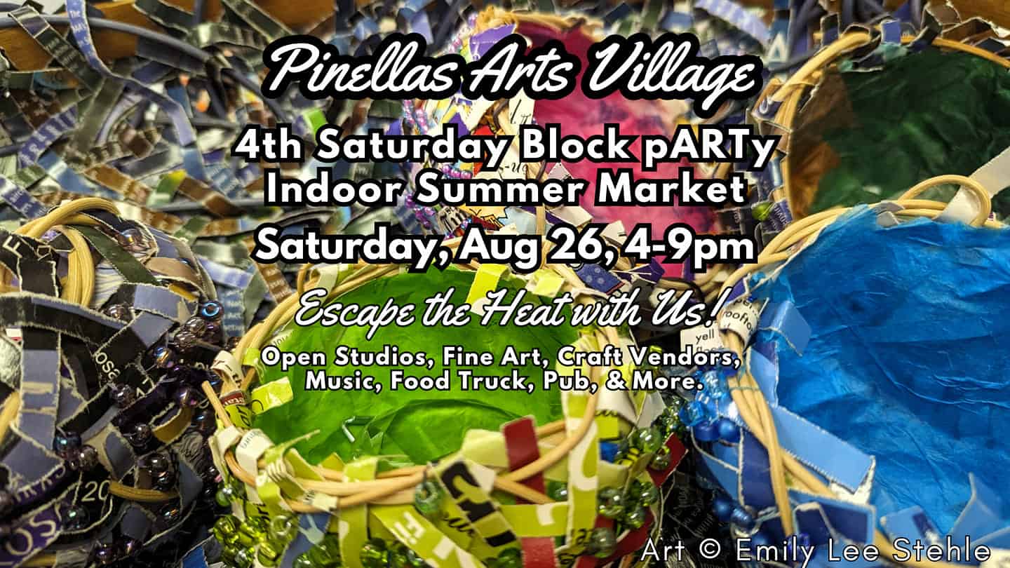 Fourth Saturday Block pARTy INDOOR MARKET! August 26, 4pm-9pm