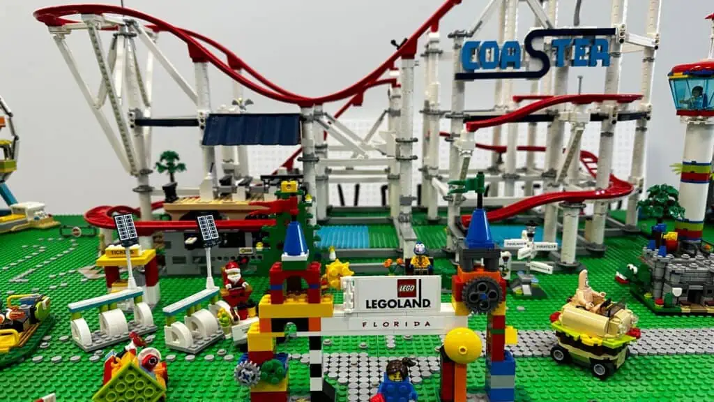 an amusement park made of LEGOS