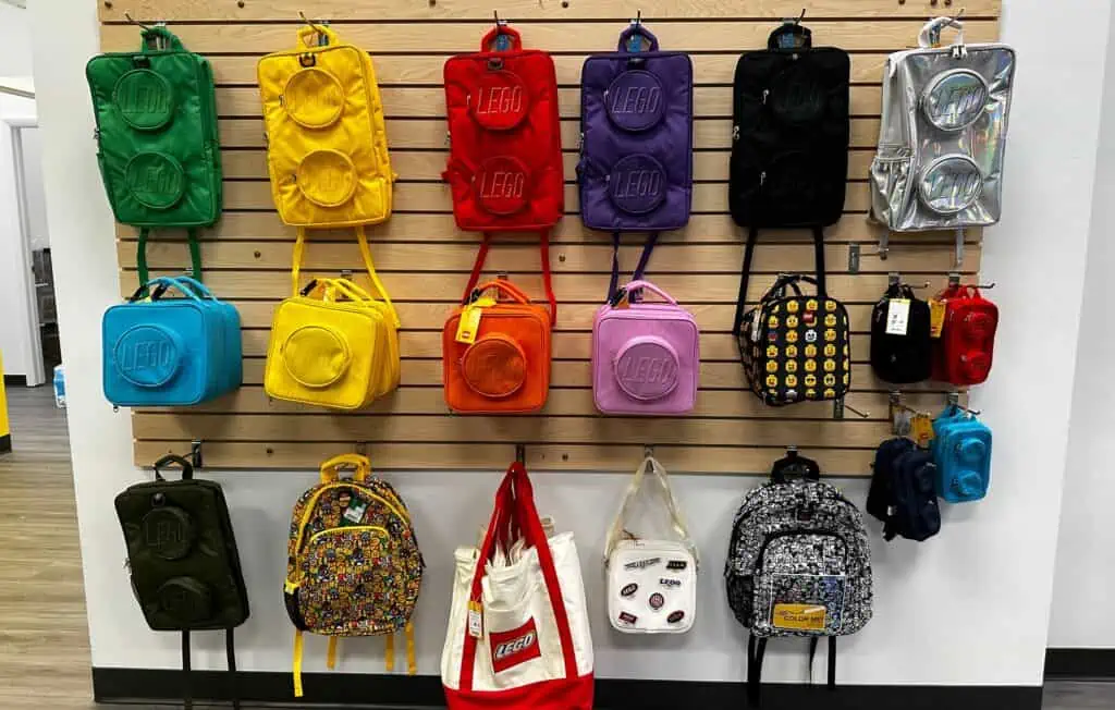 backpacks designed to look like lego bricks