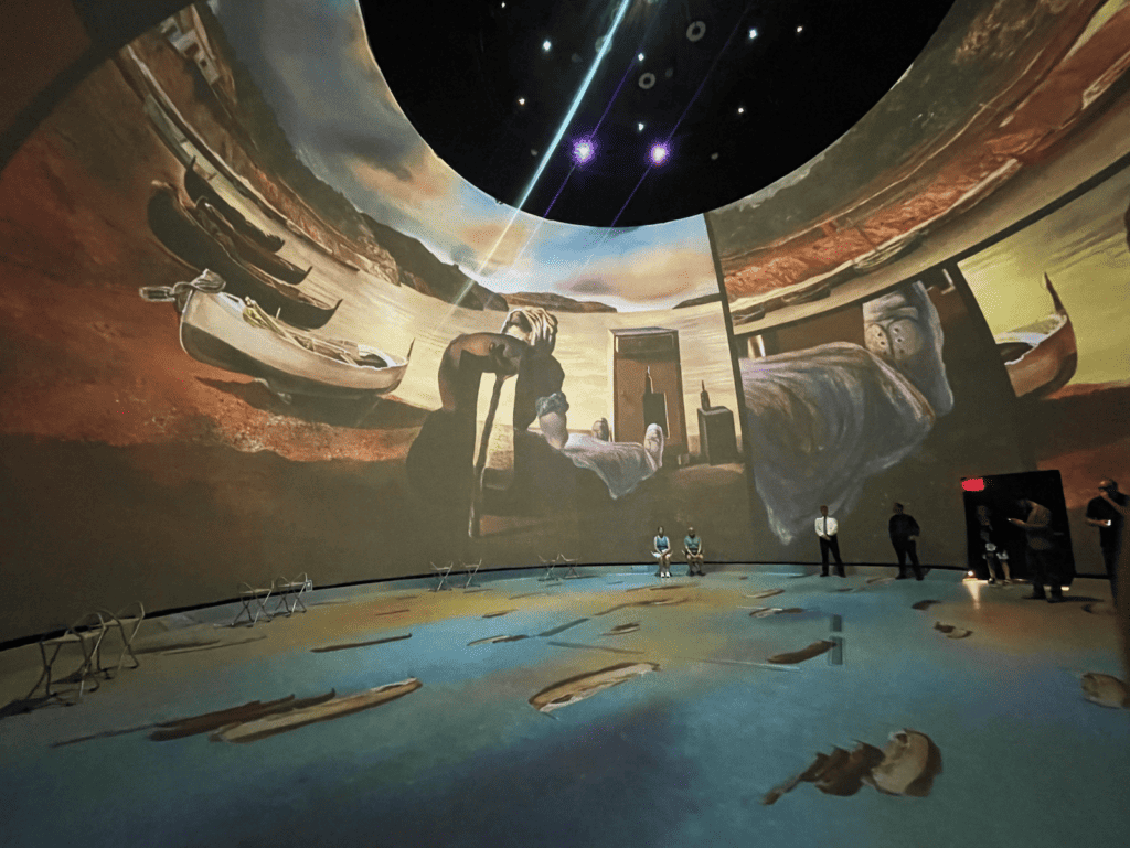 The interior of The Dali Dome