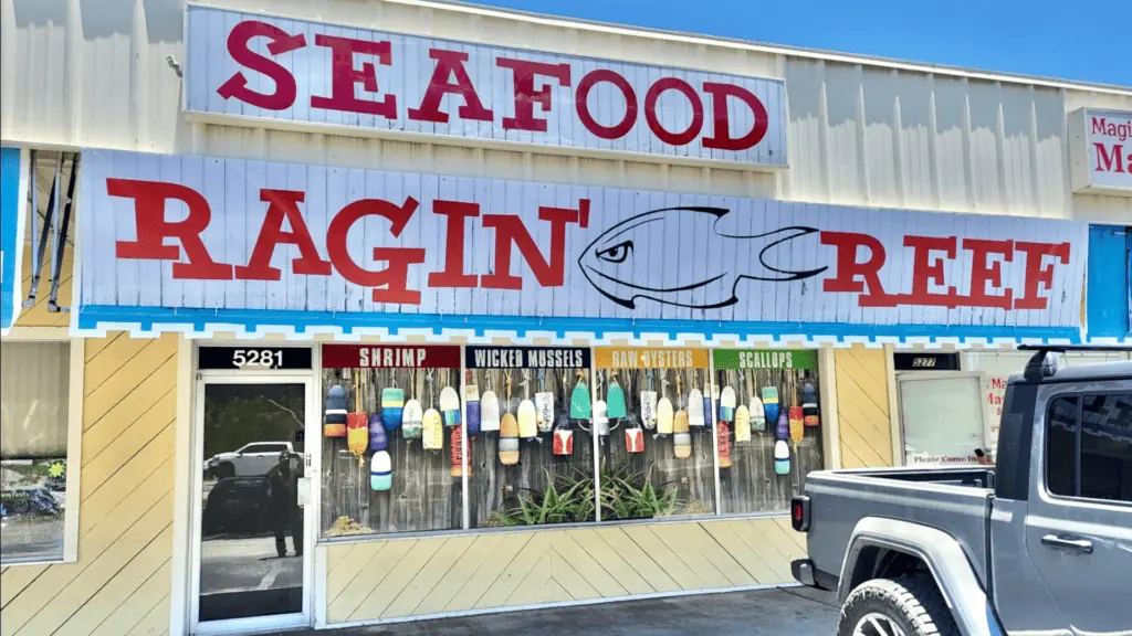 The exterior of Ragin' Reef