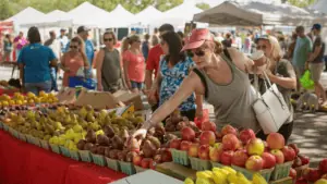 People shopping for produce