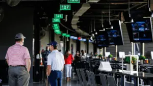 People at Topgolf in St. Pete