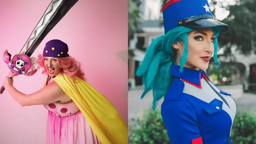 two people in cosplay outfits