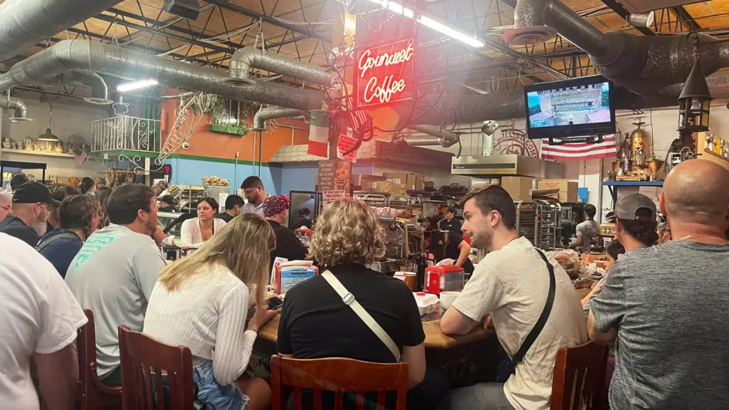 The interior of Mazzaro's