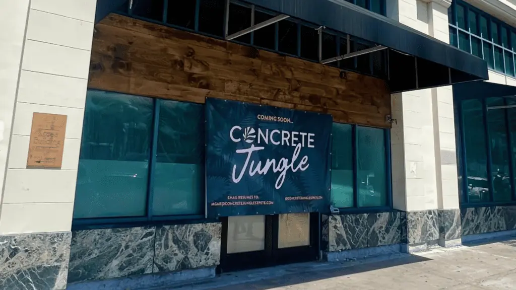 The exterior of Concrete Jungle