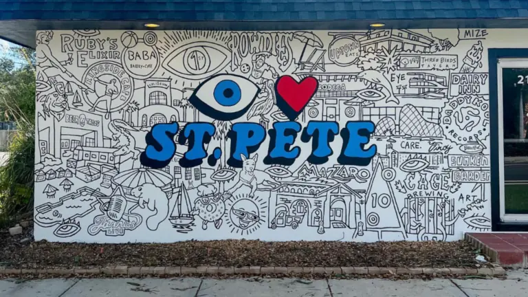 A mural promoting eye care in St. Pete
